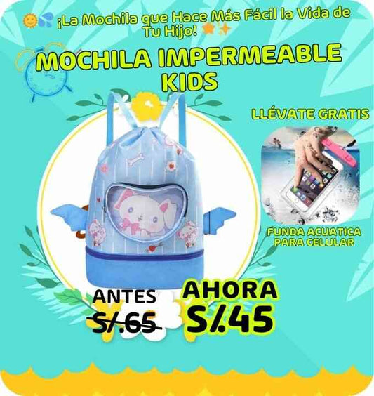 MOCHILA IMPERMEABLE KIDS